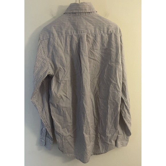 JOHNNIE-O Men's Shirt Button Up Check Pattern Long Sleeve Medium - Picture 6 of 8